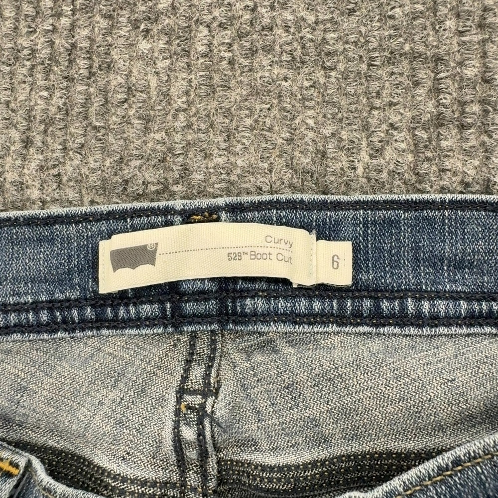 Levis Jeans Women 6 Blue Cotton 529 Curvy Bootcut Denim Stretch Casual Y2K - Picture 3 of 7